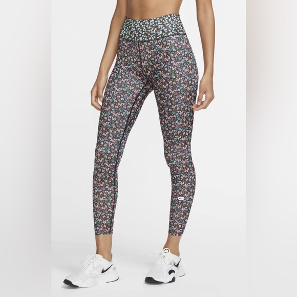 Nike Pants & Jumpsuits Nike One Drift Fit 7/8 Floral Womens Tights New With Tags - Picture 2 of 11